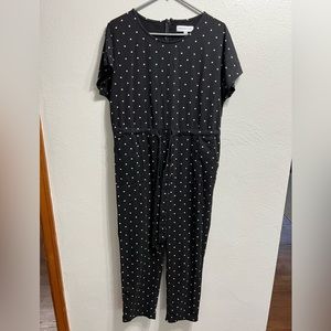 Piper and Scoot Bianca polka dot jumpsuit size large